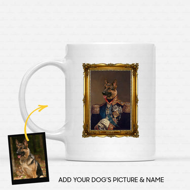 Personalized Dog Gift Idea - Royal Dog's Portrait 44 For Dog Lovers - White Mug